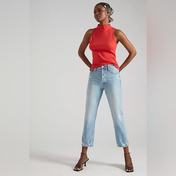 MOTHER The Tomcat High-Rise Relaxed Straight Jeans in True Confessions s… - Picture 2 of 14